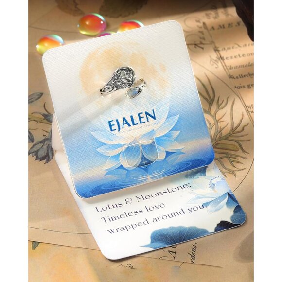 S925-Sterling-Silver Abalone Dragonfly-Turquoise Spoon Ring - Vintage Boho Sunfl - Picture 2 of 6